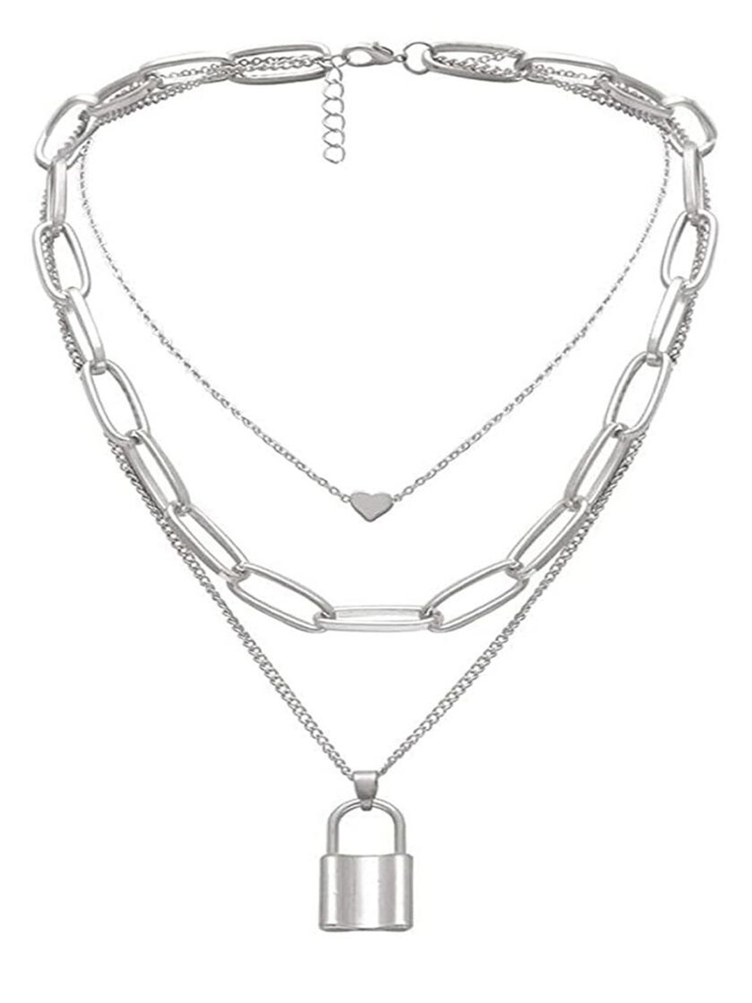 

ZIVOM Silver-Plated Layered Necklace