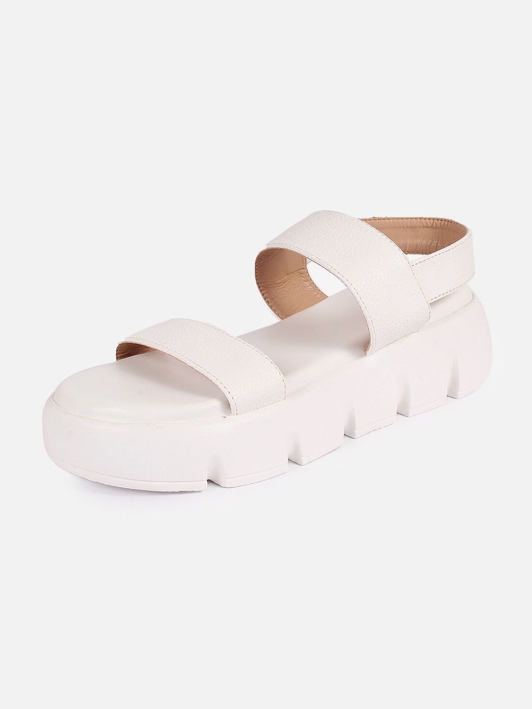 

Lavie Double Straps Flatform Heels, White