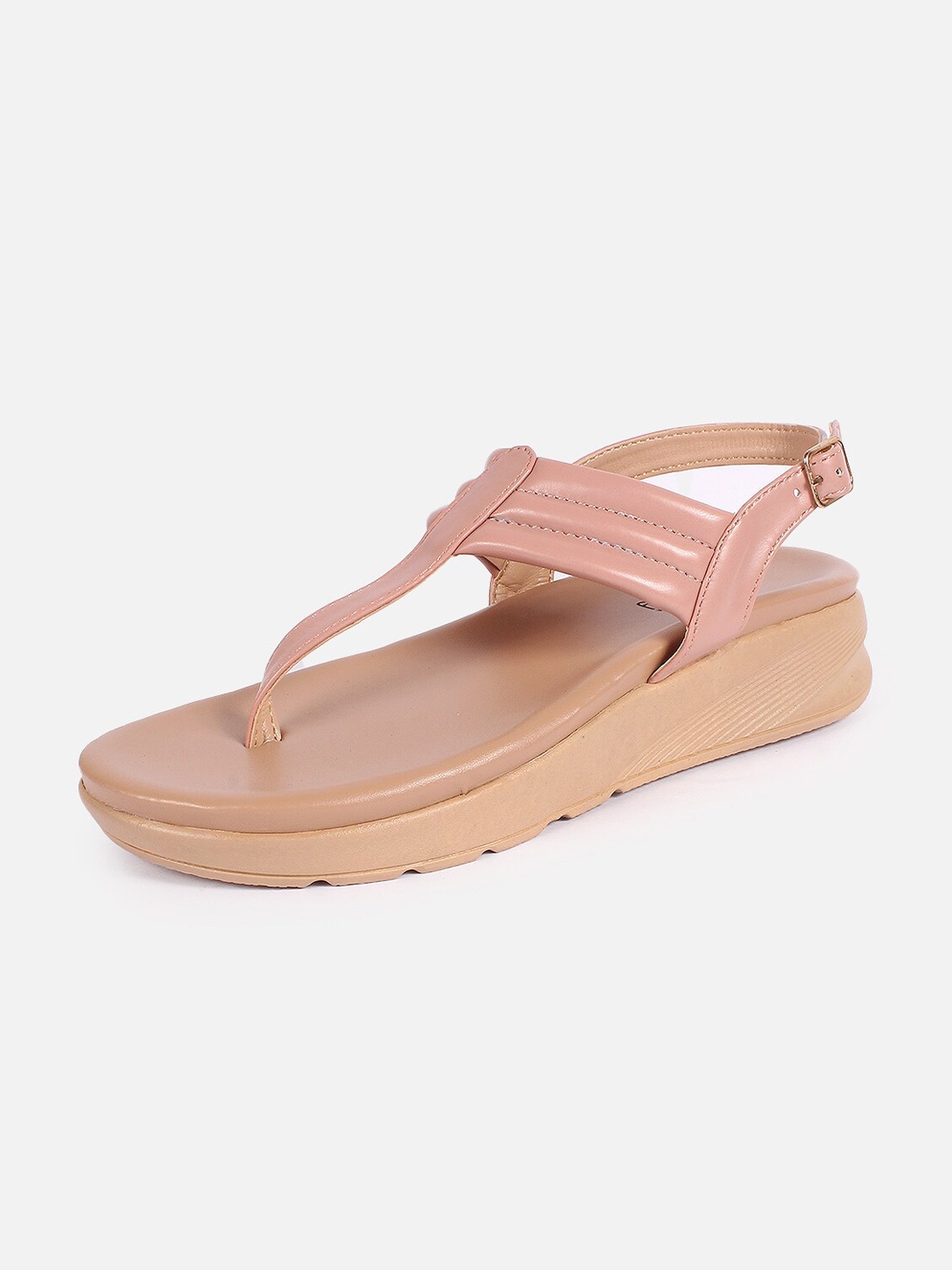 

DressBerry Wedge Heels With Backstrap, Nude