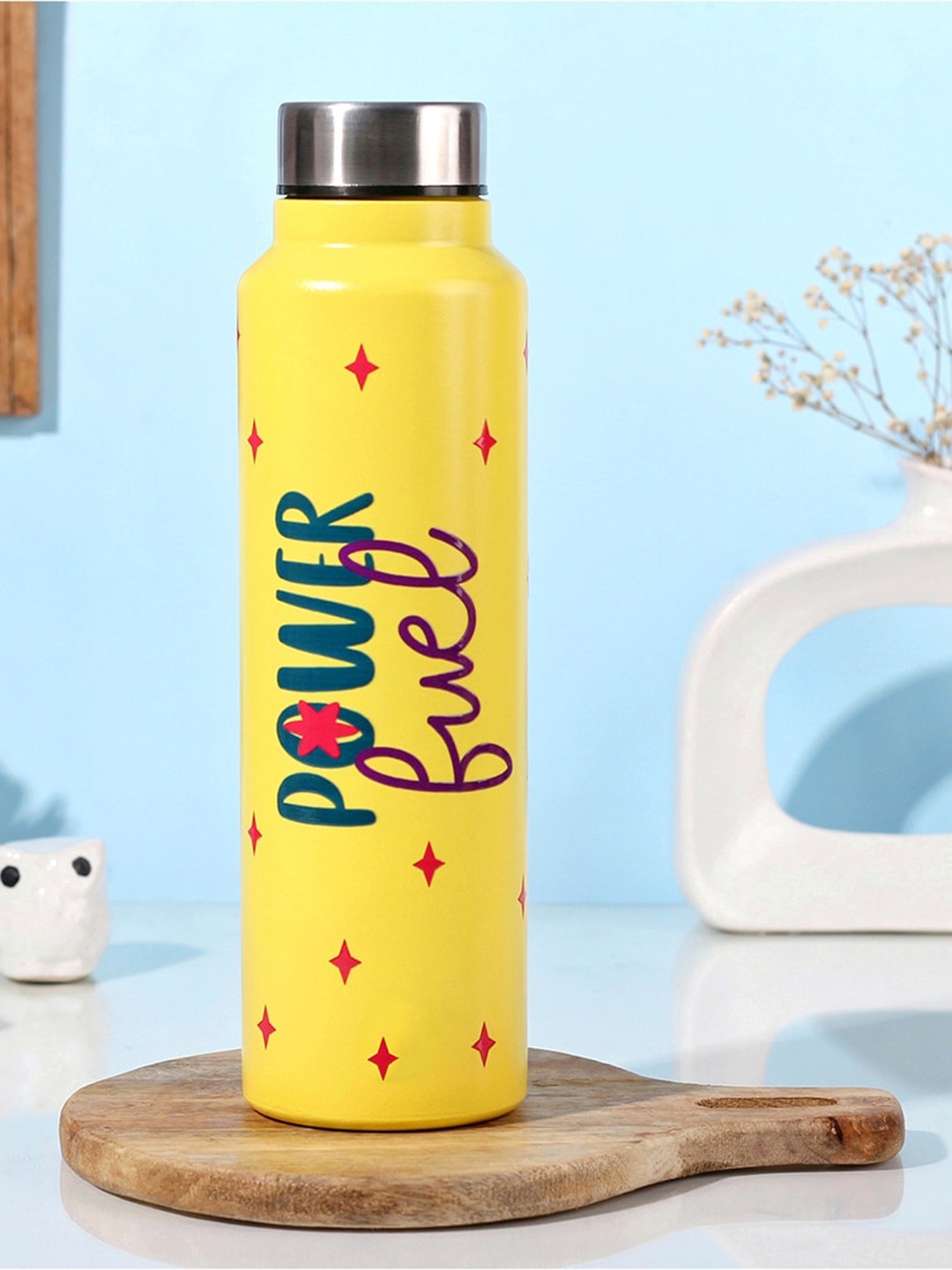 

Happening Hippo Stainless Steel Water Bottle 980 ml, Yellow