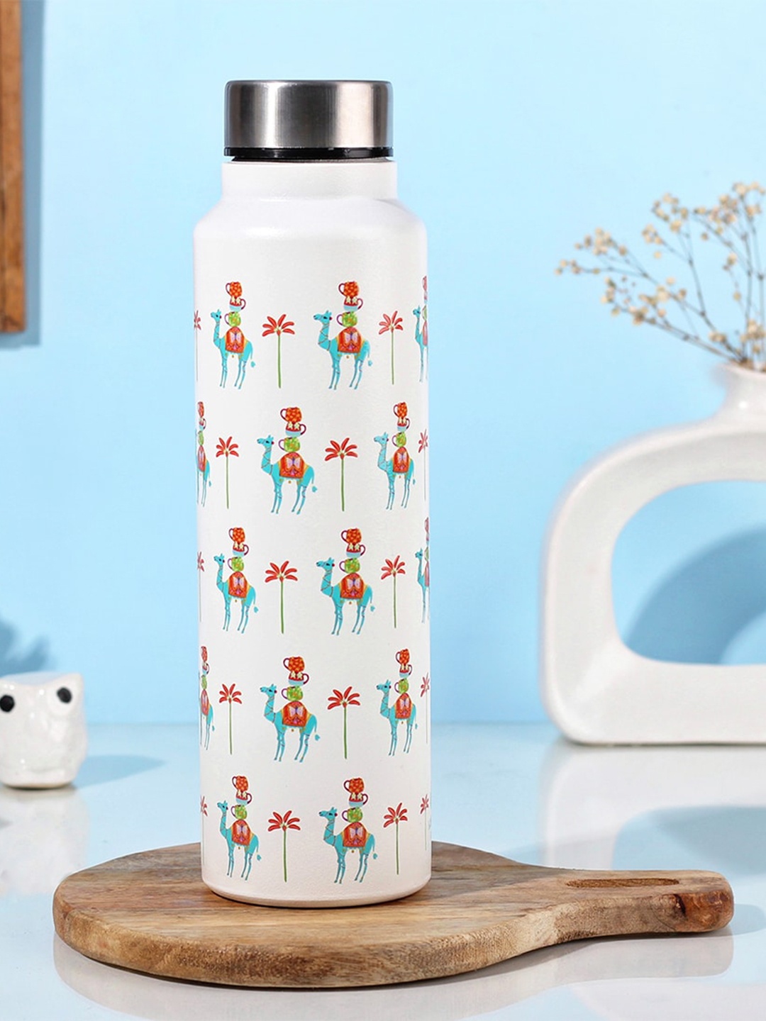 

Happening Hippo White & Red Printed Leak Proof Water Bottle 980ml