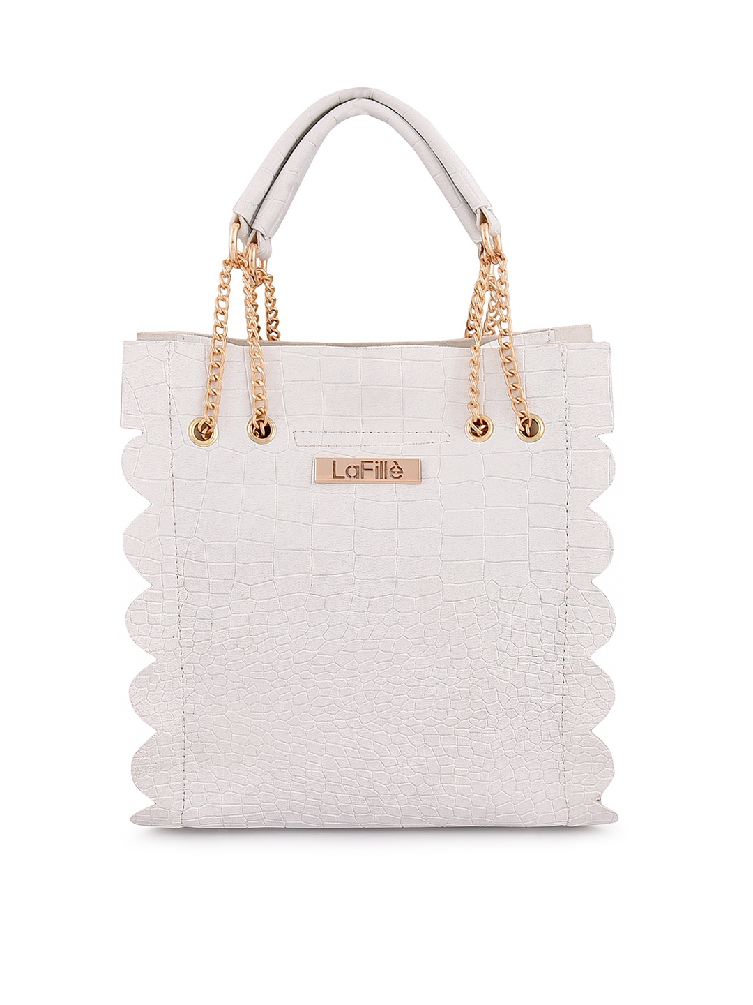 

LaFille Set of 4 Oversized Shopper Handheld Bag, White