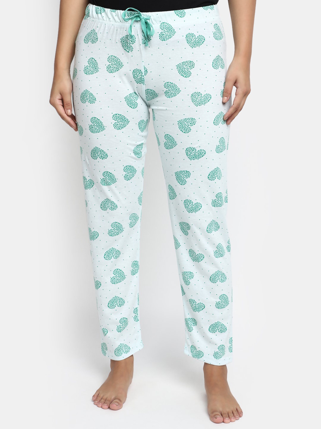 

V-Mart Women Printed Cotton Lounge Pant, Blue