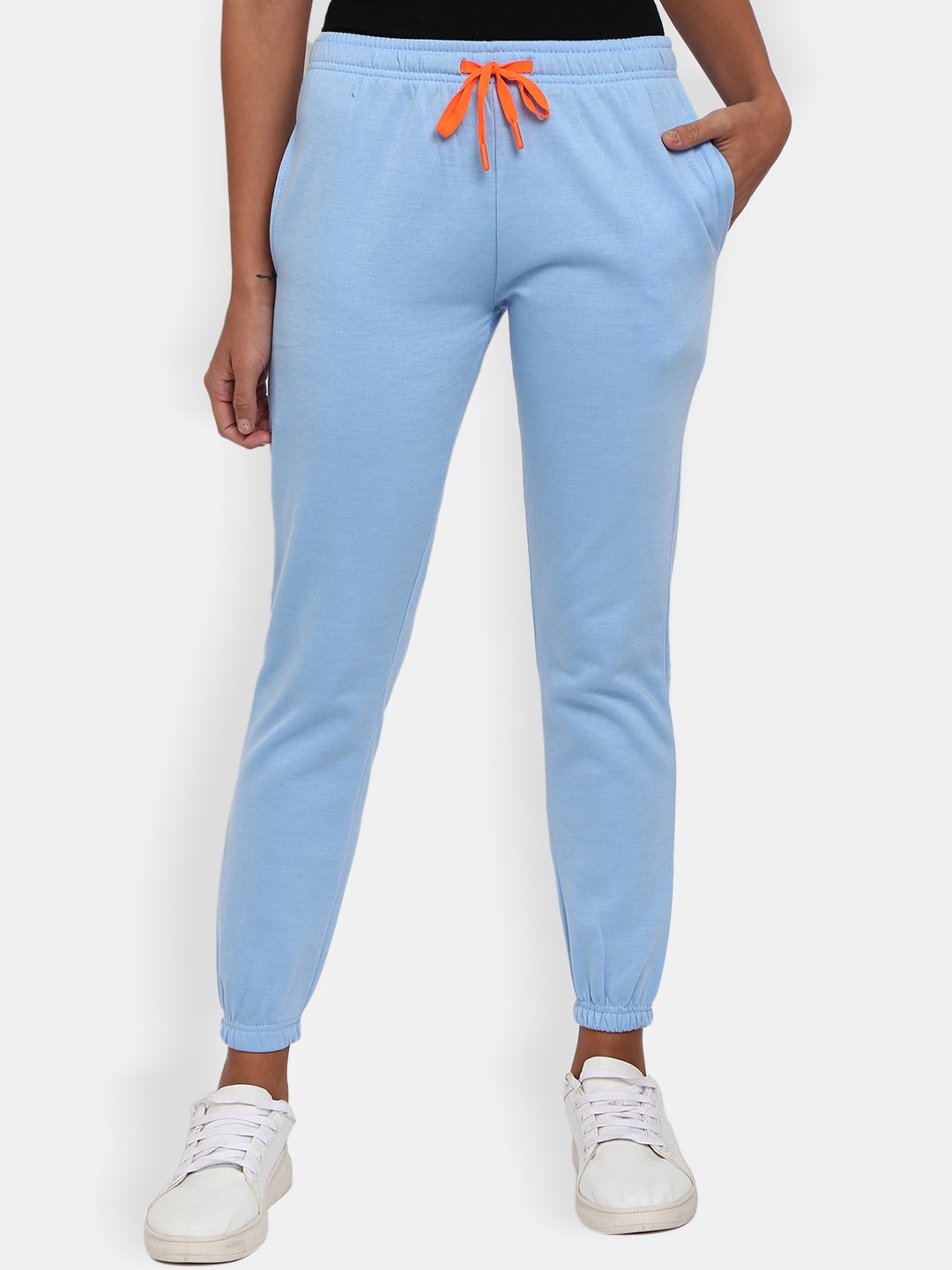 

V-Mart Women Fleece Track Pants, Blue