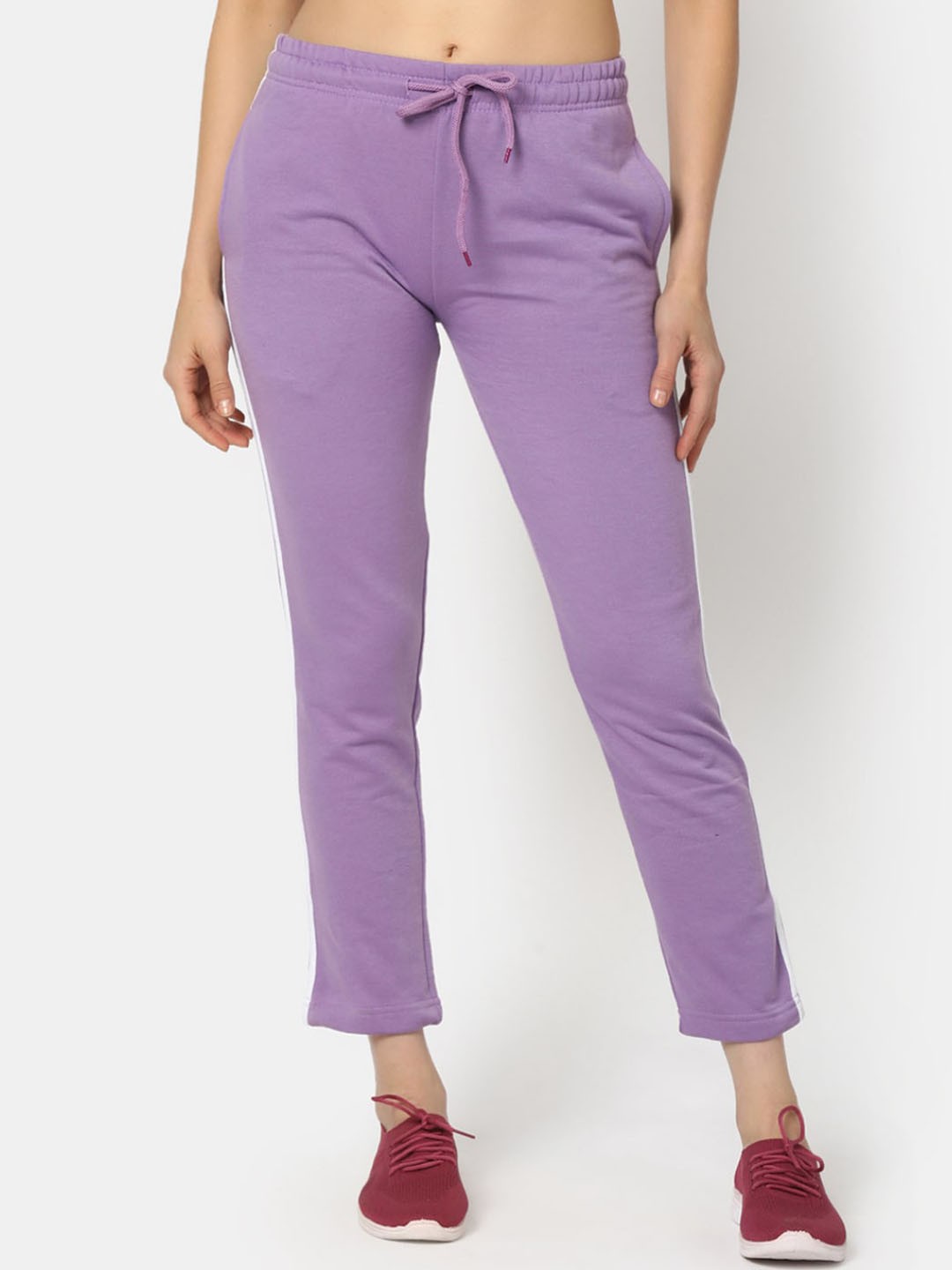 

V-Mart Women Mid Rise Cotton Sports Track Suit, Lavender
