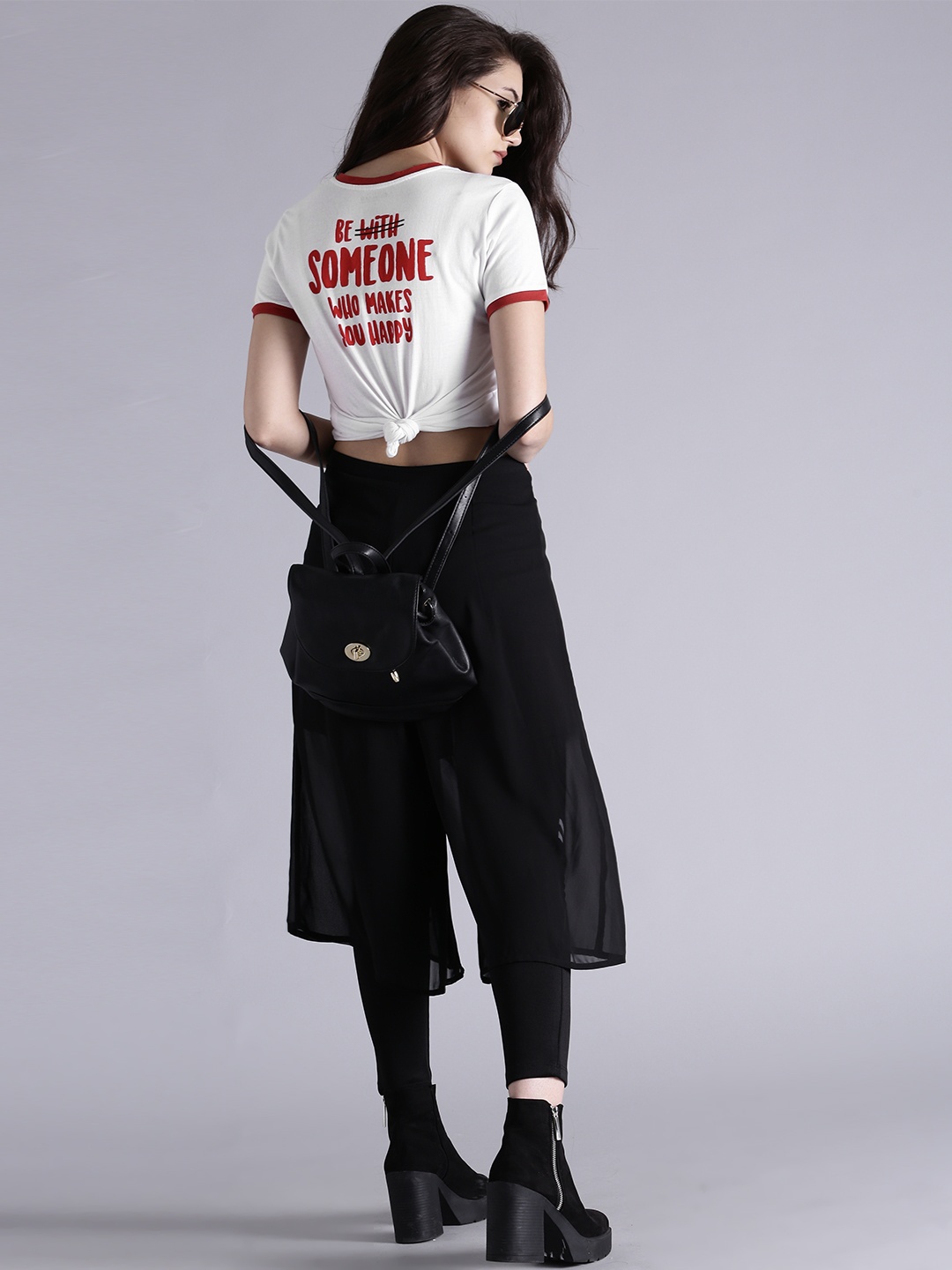 

Kook N Keech Women White Printed Round Neck T-shirt