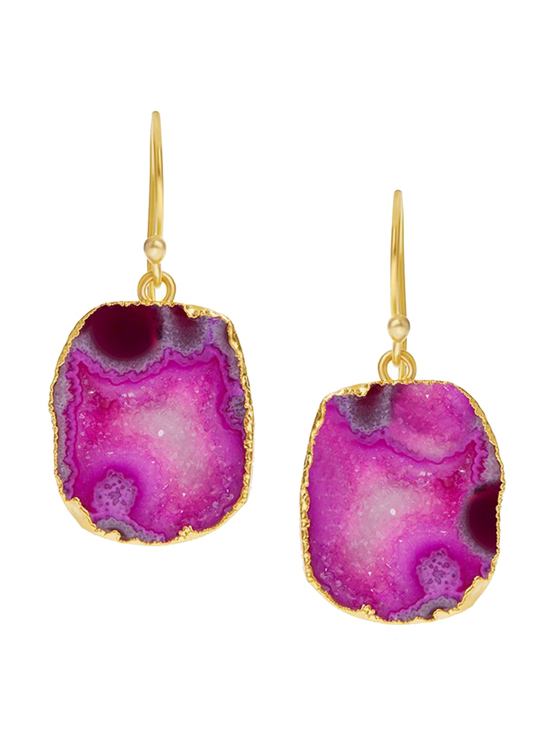 

March by FableStreet Gold-Plated Contemporary Drop Earrings