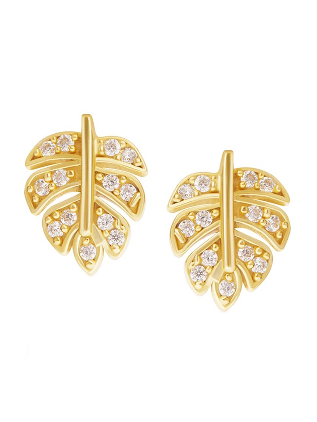 

March by FableStreet Gold-Plated Contemporary Studs Earrings