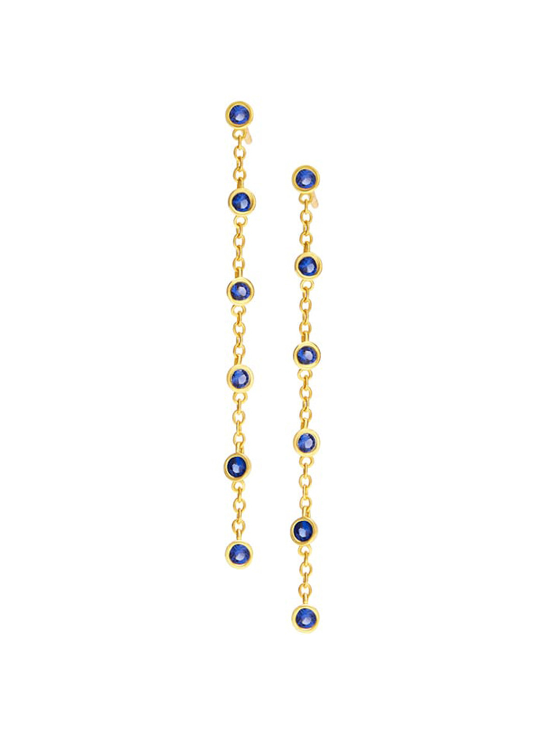 

March by FableStreet Gold-Plated Contemporary Drop Earrings