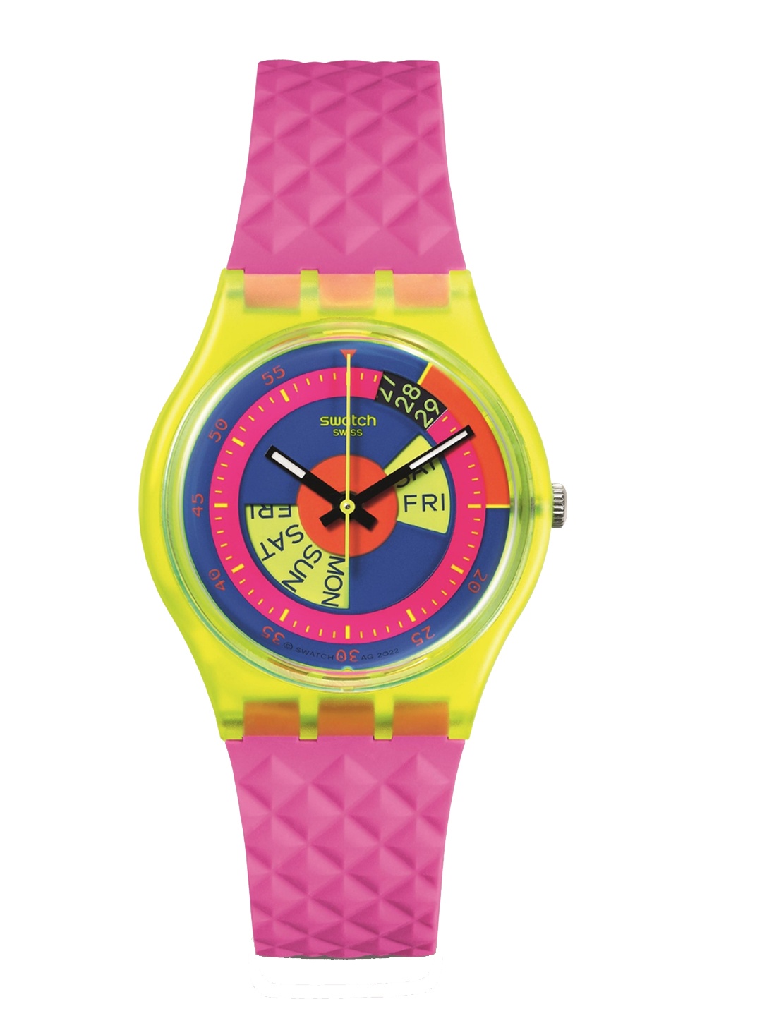 

Swatch Unisex Printed Dial & Straps Analogue Watch SO28J700, Yellow