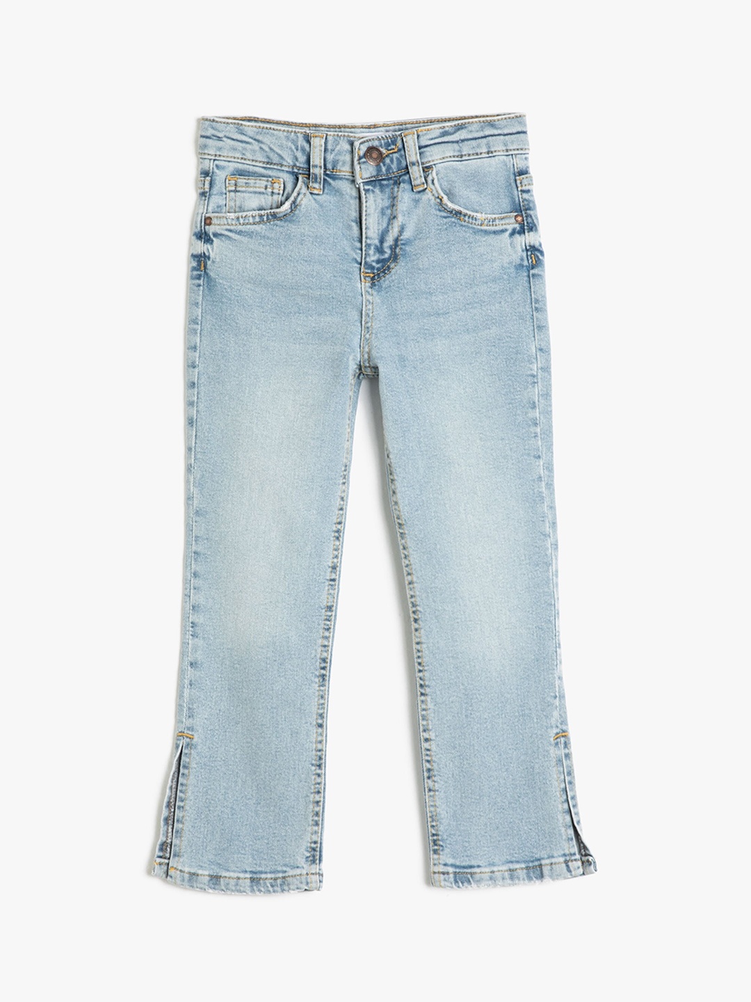 

Koton Girls Light Fade Clean Look Jeans, Blue