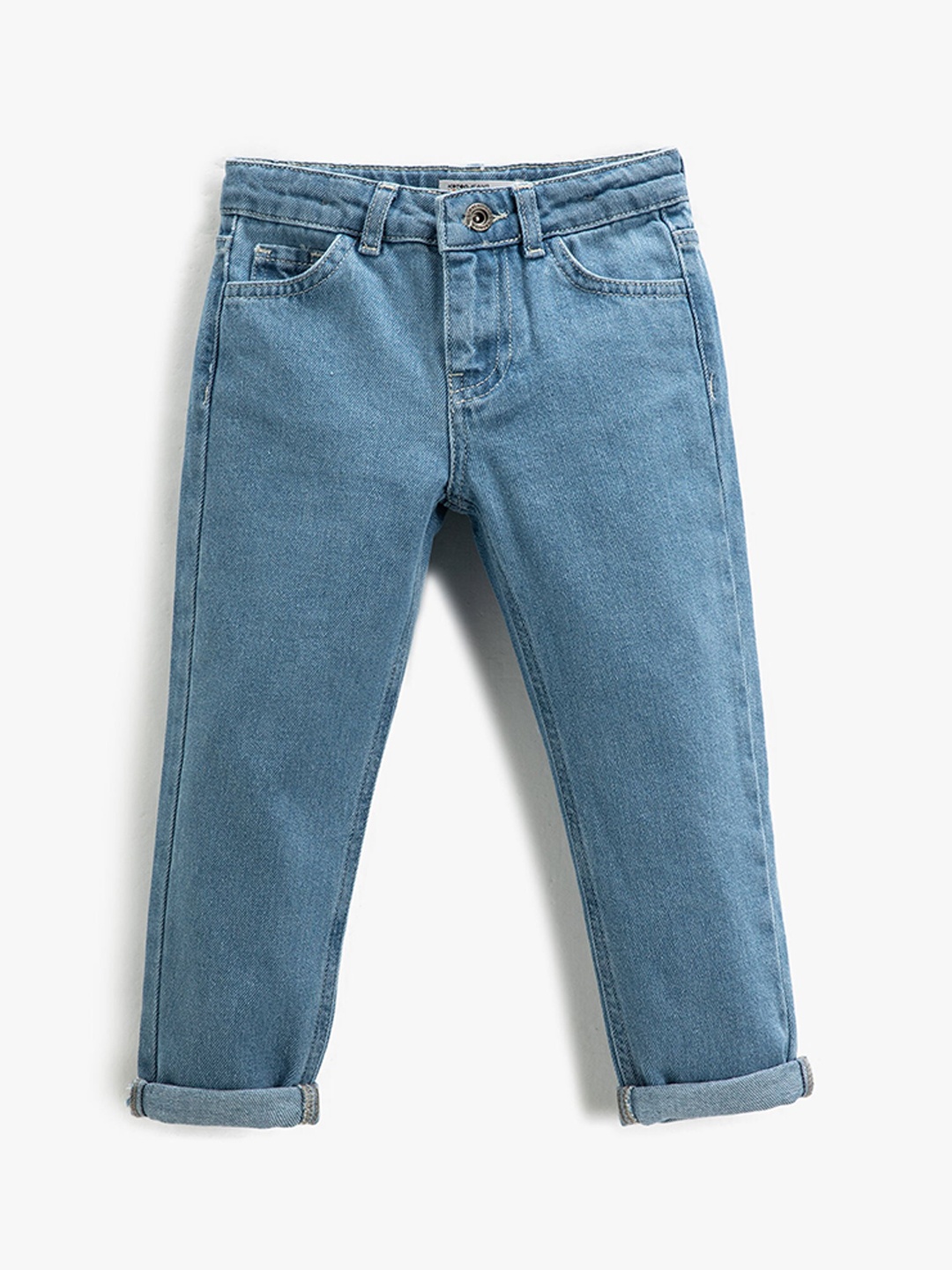

Koton Girls Mid Rise Clean Look Pure Cotton Jeans, Blue