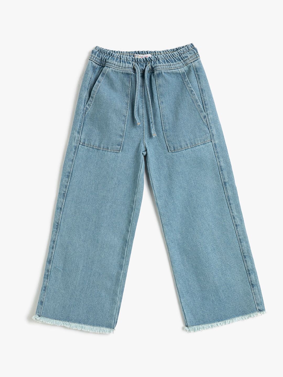 

Koton Girls Mid-Rise Pure Cotton Clean Look Jeans, Blue