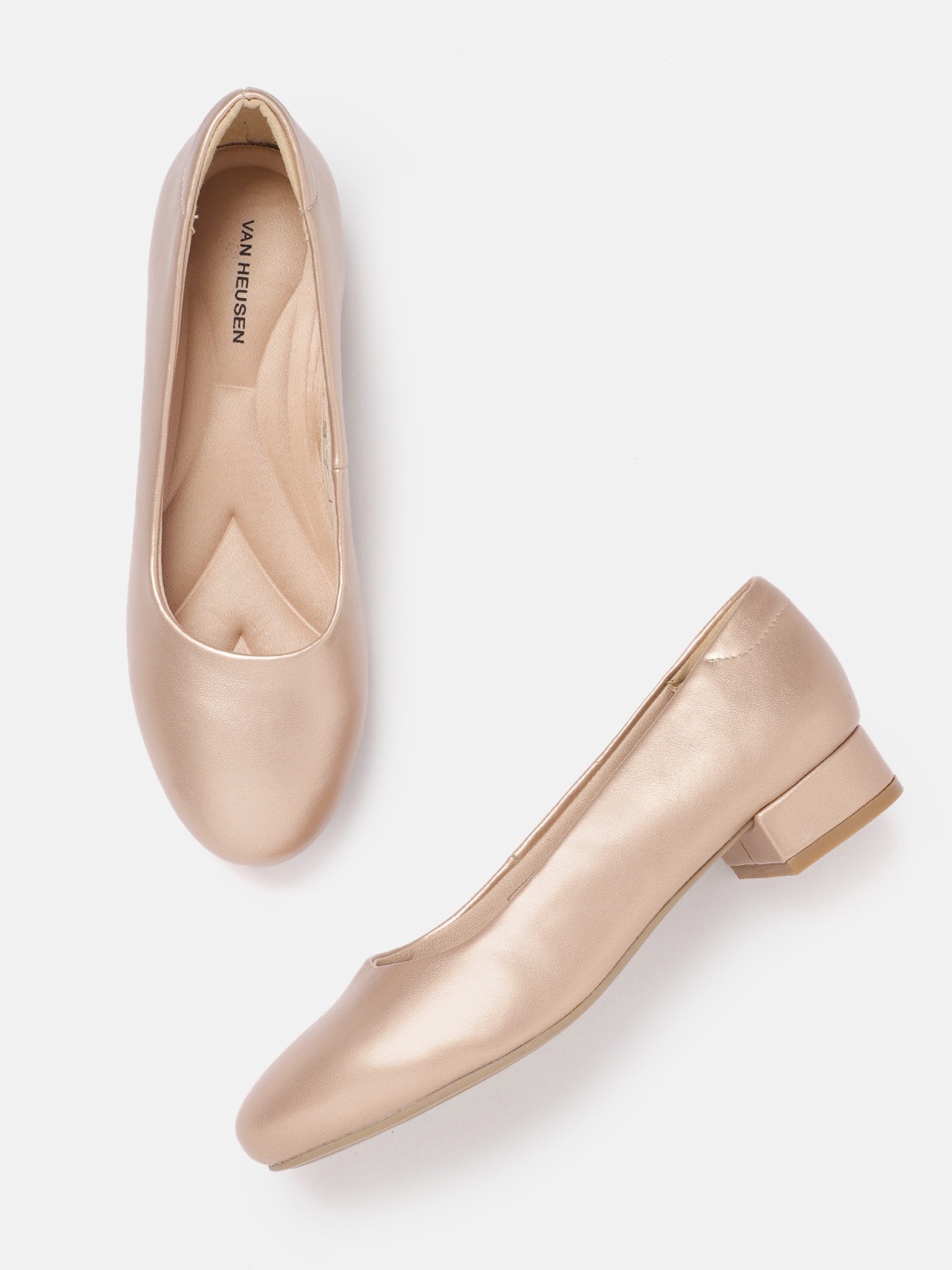 

Van Heusen Woman Round Toe Ballerinas, Rose gold