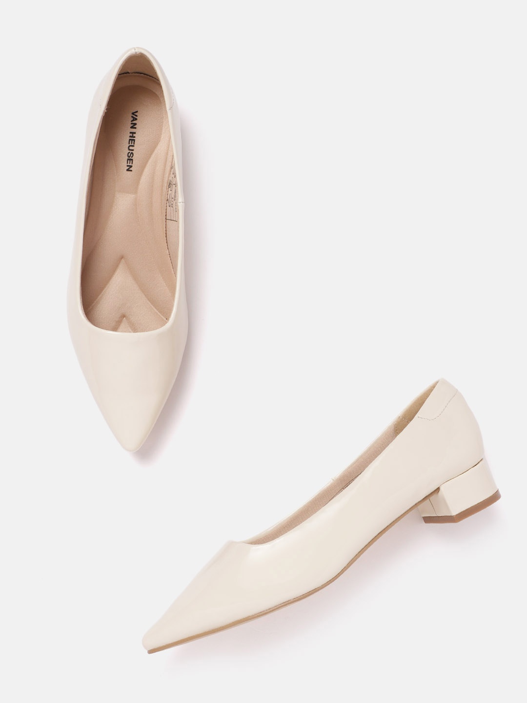 

Van Heusen Woman Block Pumps, Cream