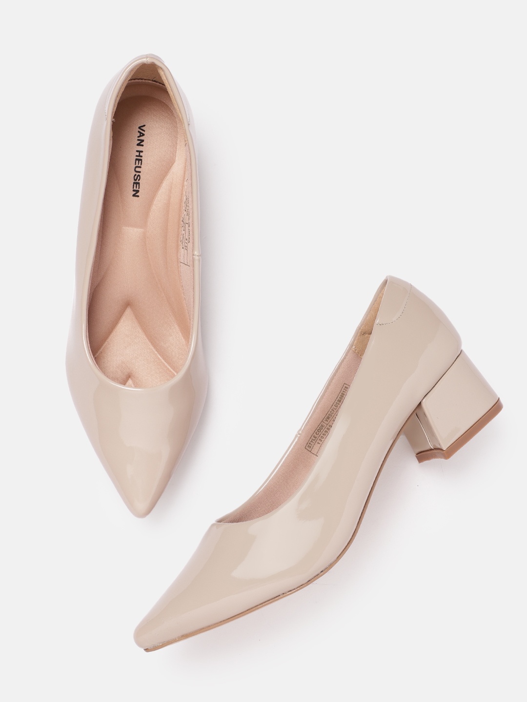 

Van Heusen Woman Block Heel Pumps, Nude