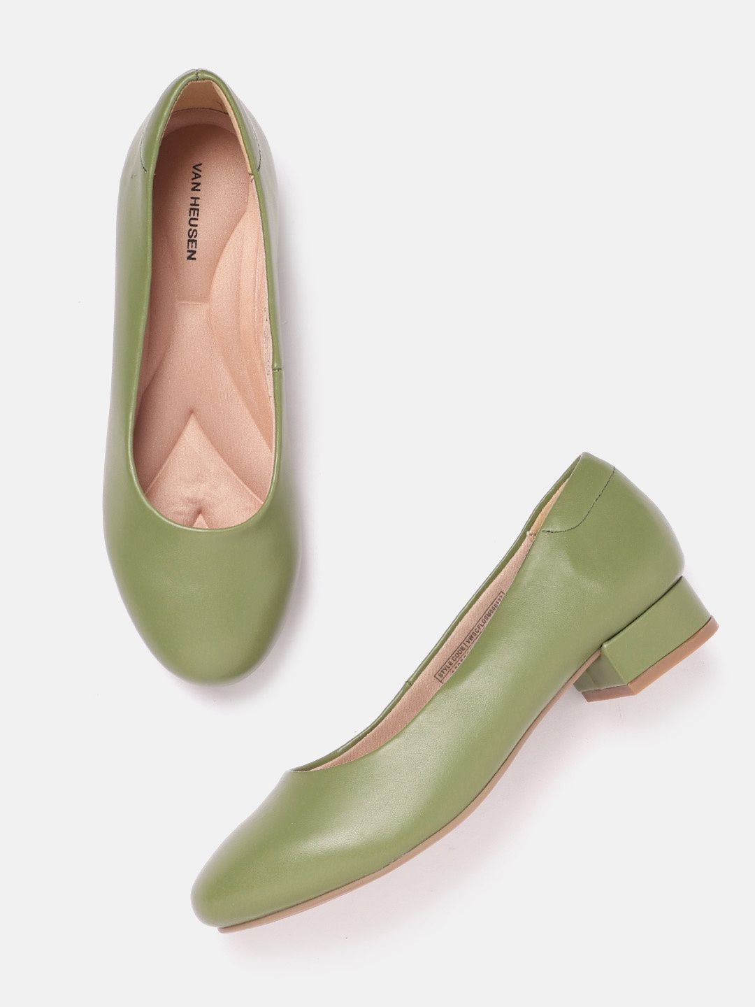 

Van Heusen Woman Block Heel Pumps, Green