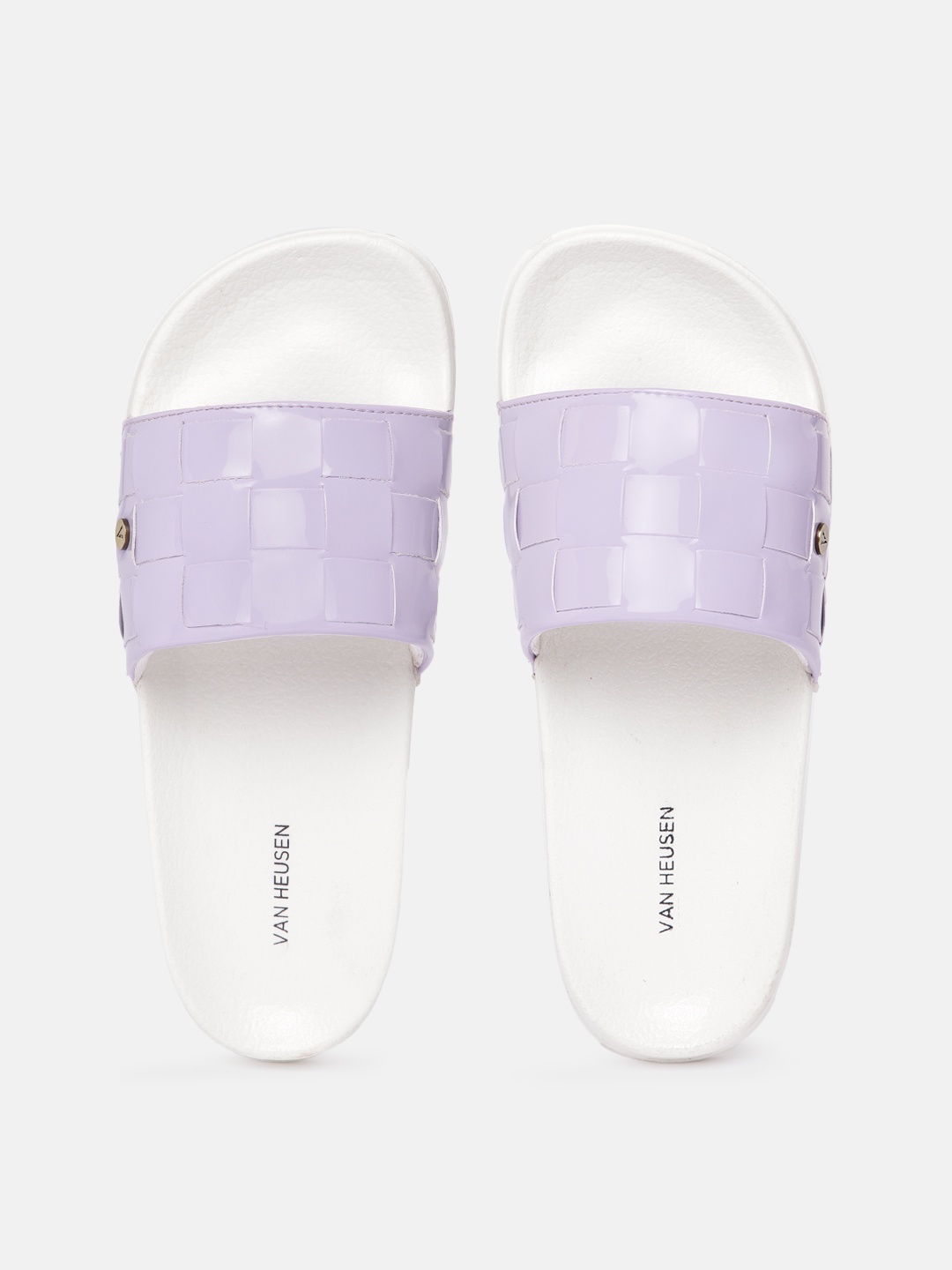 

Van Heusen Woman Basket Weave Textured Sliders, Purple