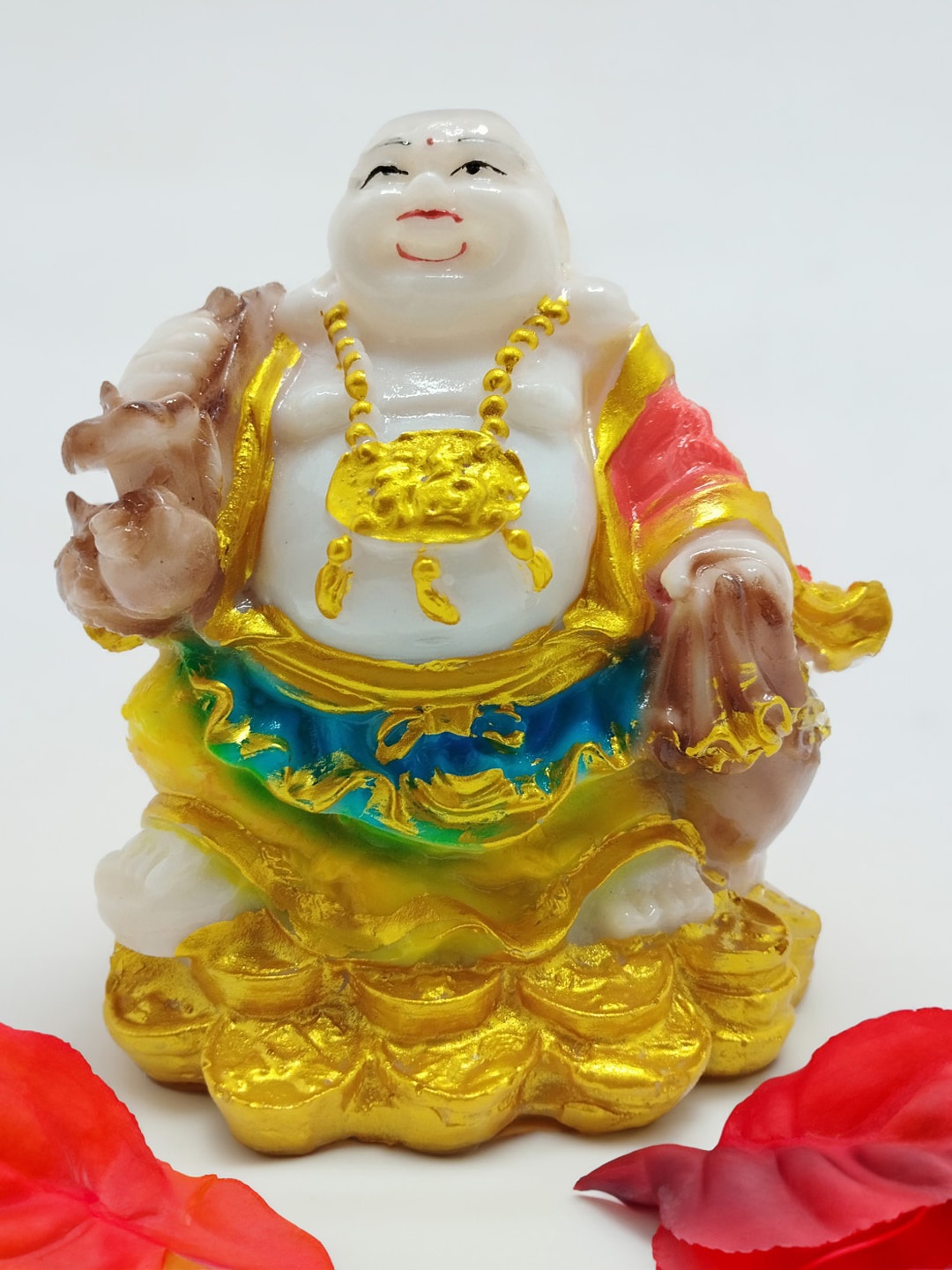 

ZURU BUNCH White Laugh Buddha Idol Showpiece