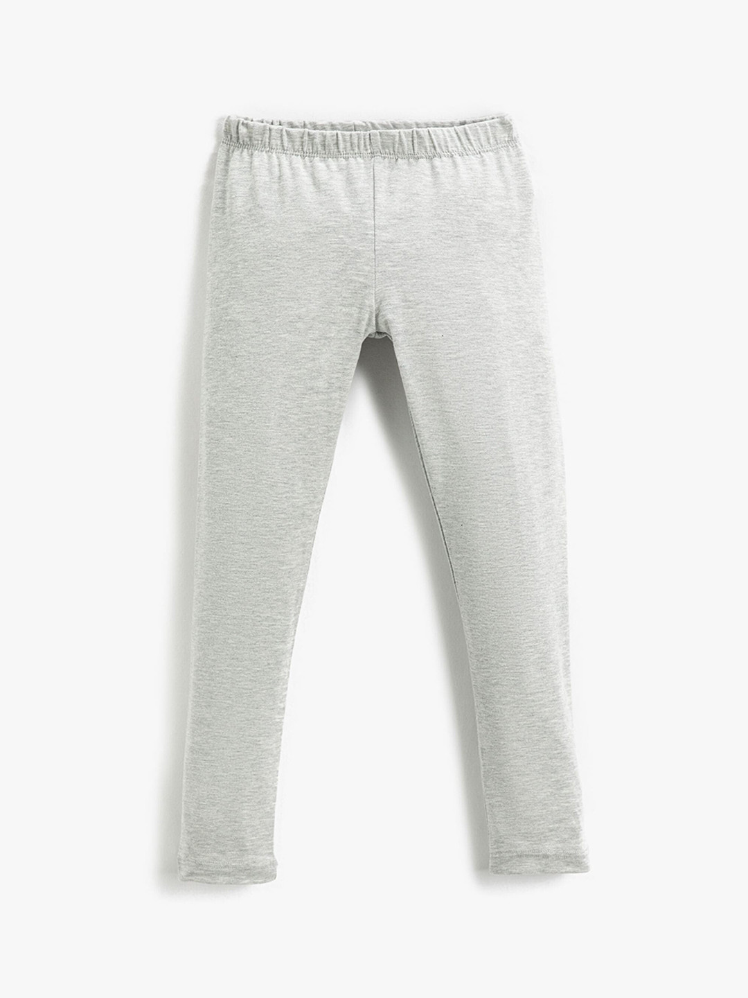 

Koton Girls Cotton Ankle-Length Leggings, Grey