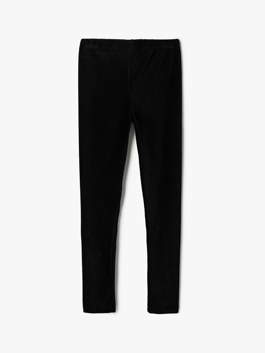 

Koton Girls Ankle Length Leggings, Black