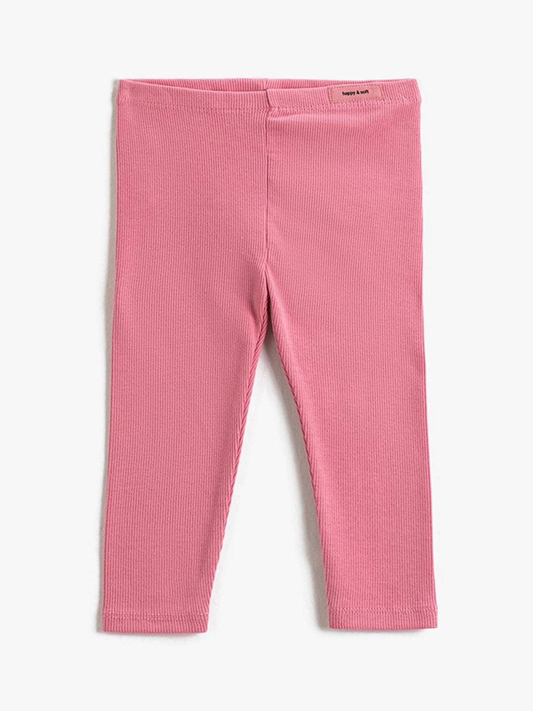 

Koton Girls Ribbed Leggings, Pink