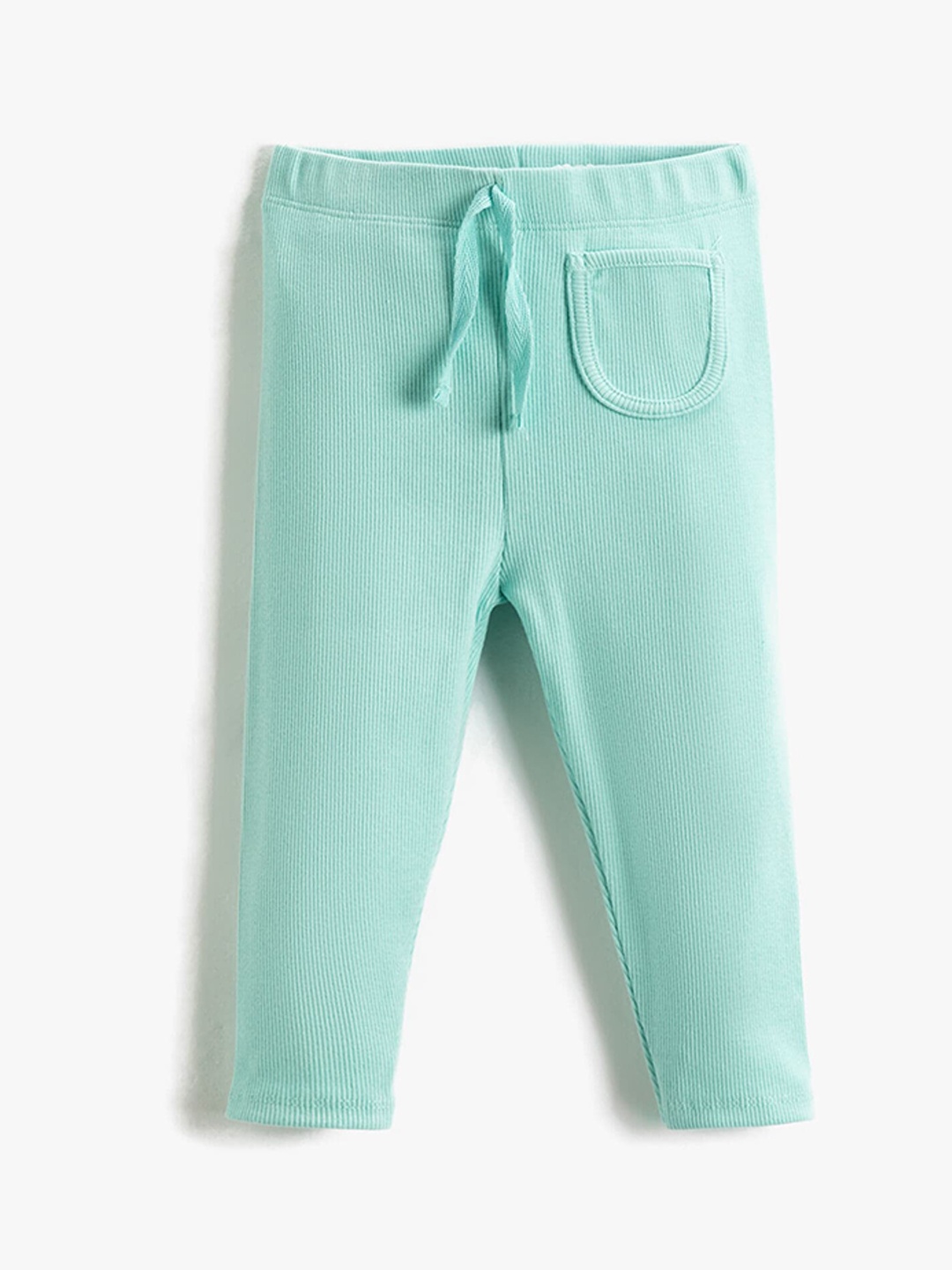 

Koton Girls Ribbed Leggings, Sea green