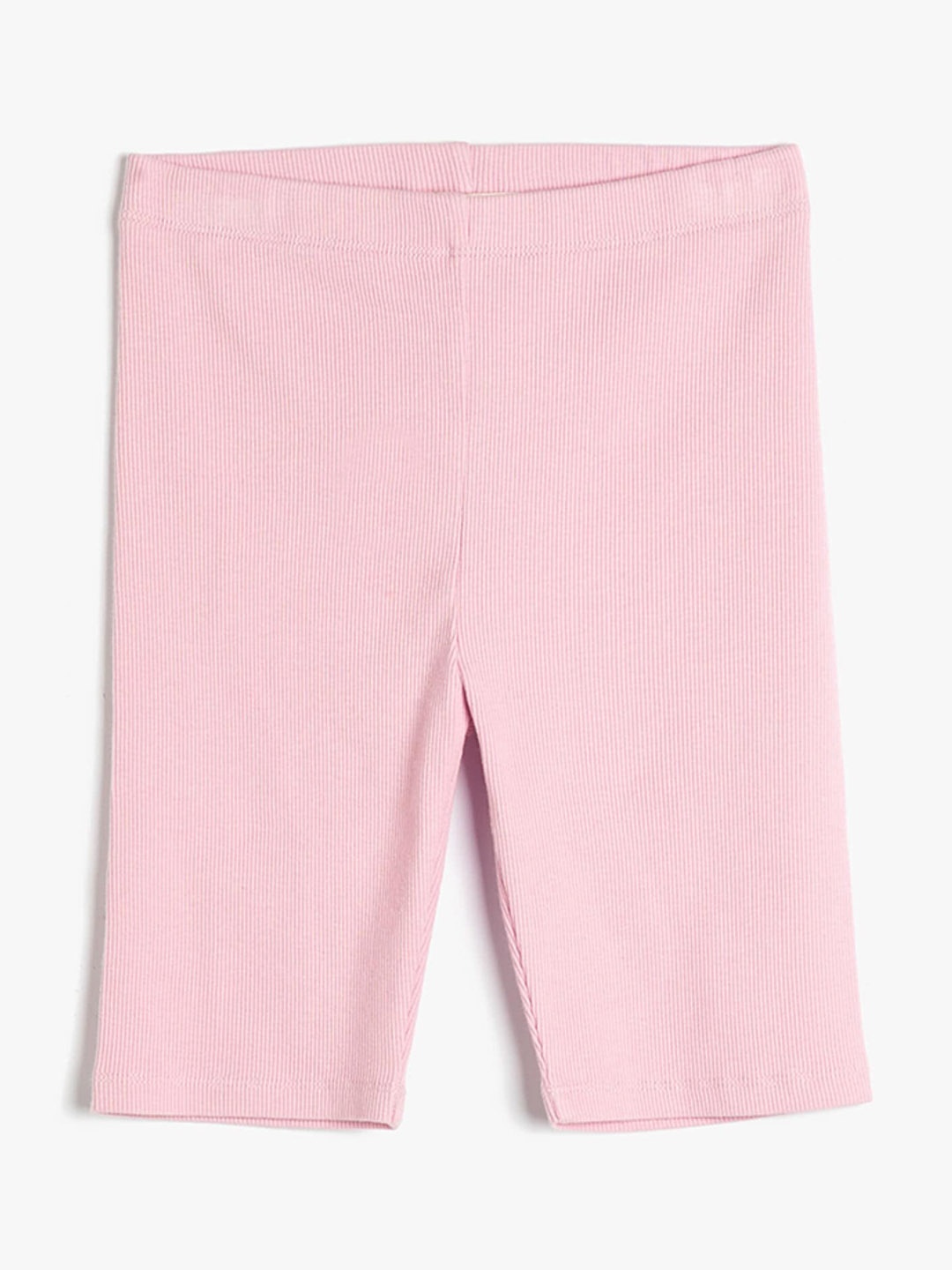 

Koton Girls Ribbed Pure Cotton Leggings, Pink