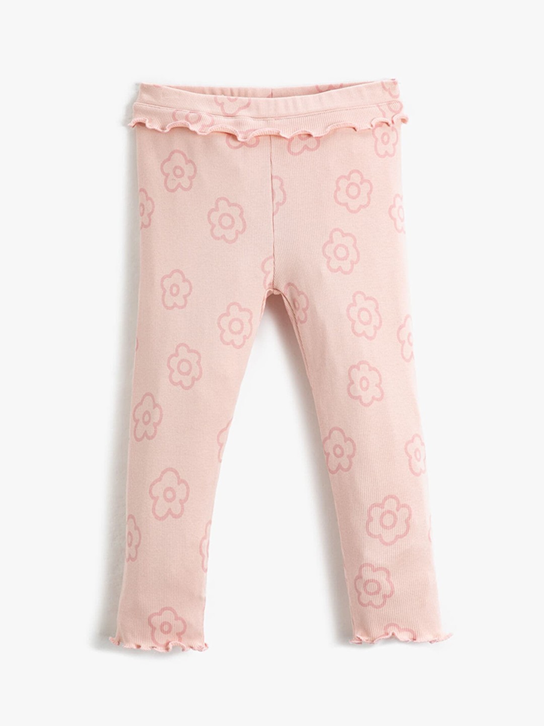 

Koton Infant Girls Floral Printed Ankle Length Leggings, Pink
