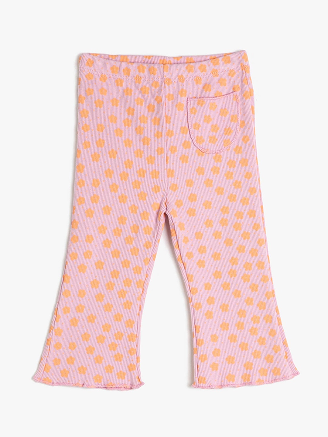 

Koton Girls Floral Printed Wide Leg Leggings, Purple