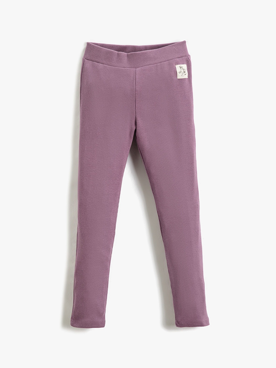 

Koton Girls Ribbed Leggings, Purple