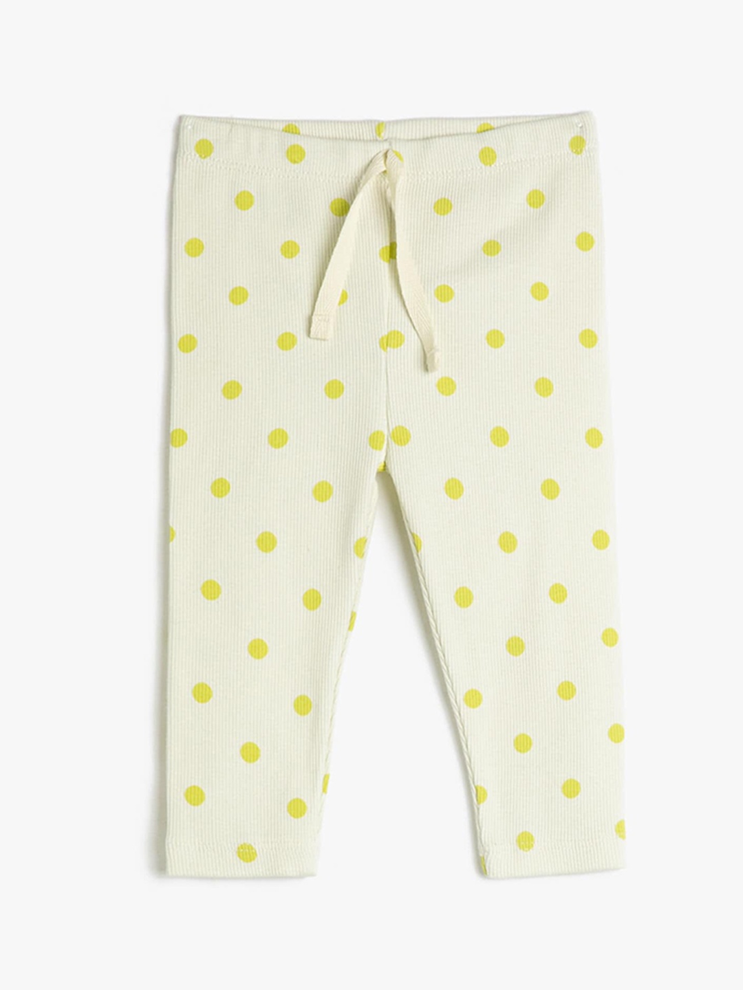 

Koton Infant Girls Polka Dots Printed Lounge Pants, Beige