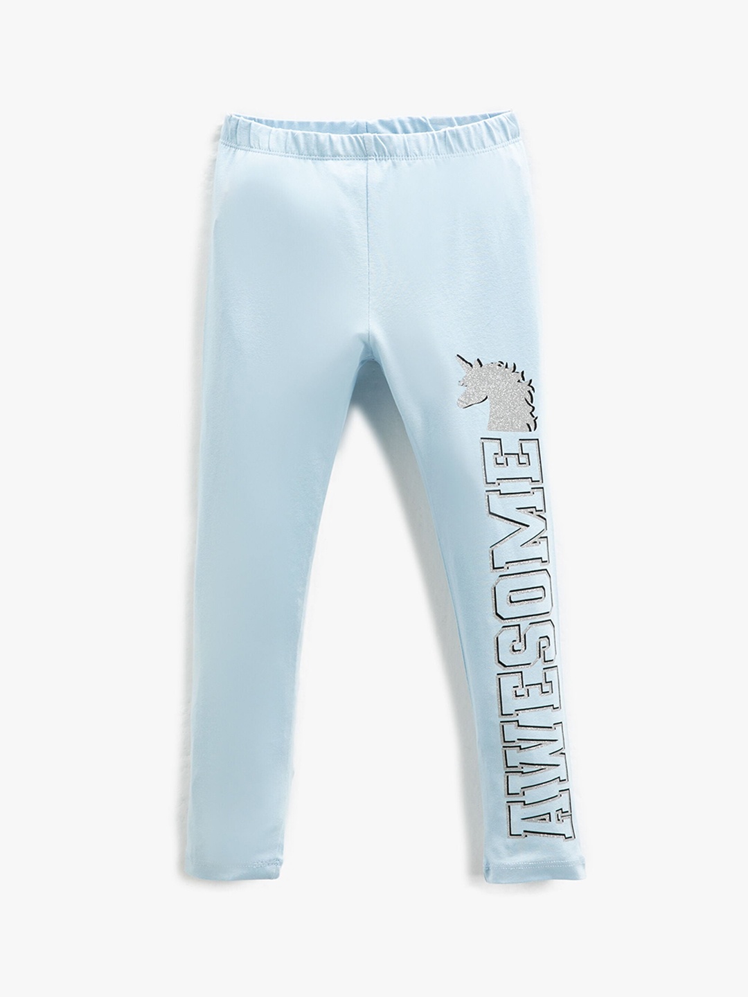 

Koton Girls Printed Leggings, Blue