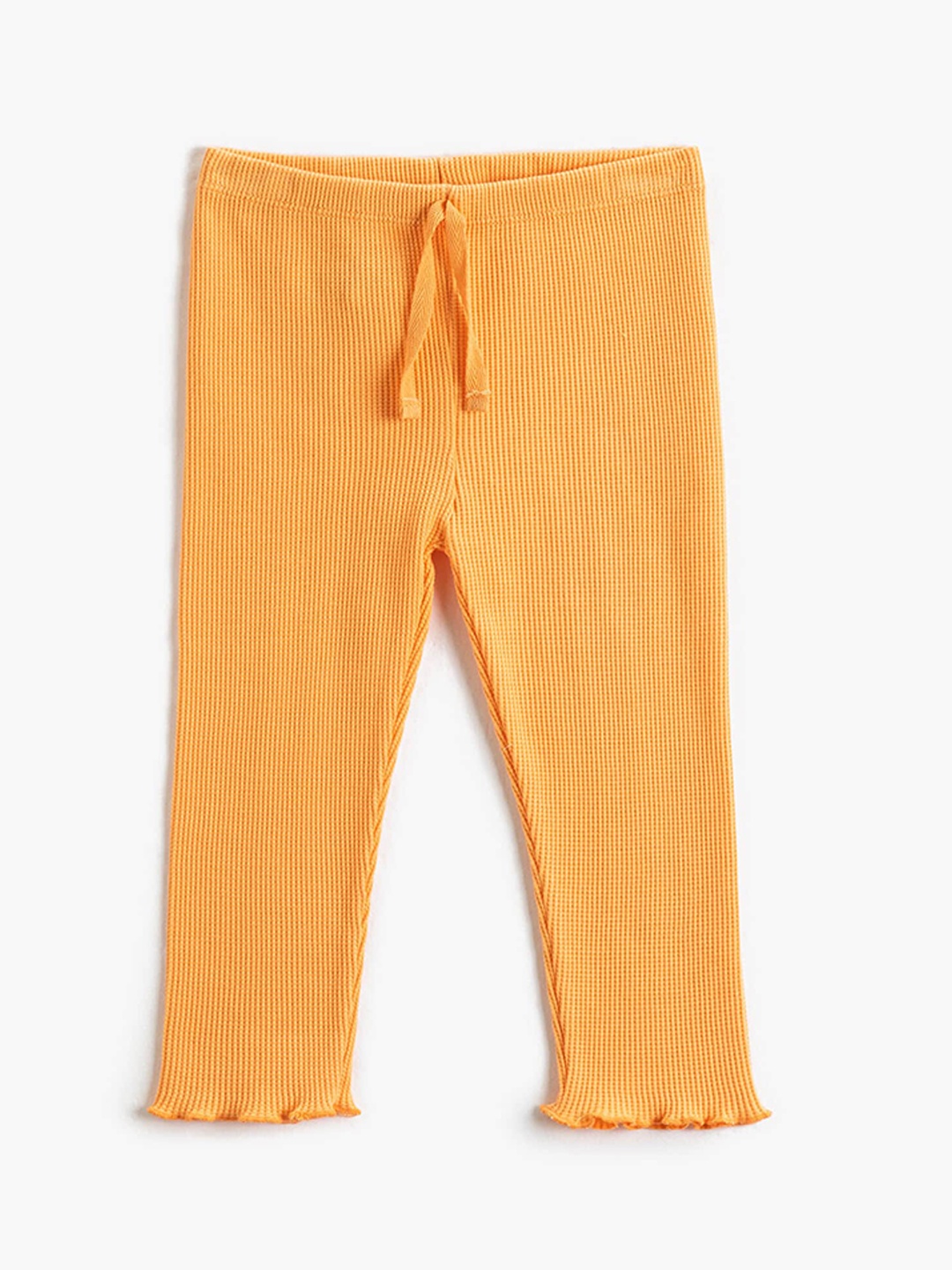 

Koton Girls Ribbed Pure Cotton Leggings, Orange