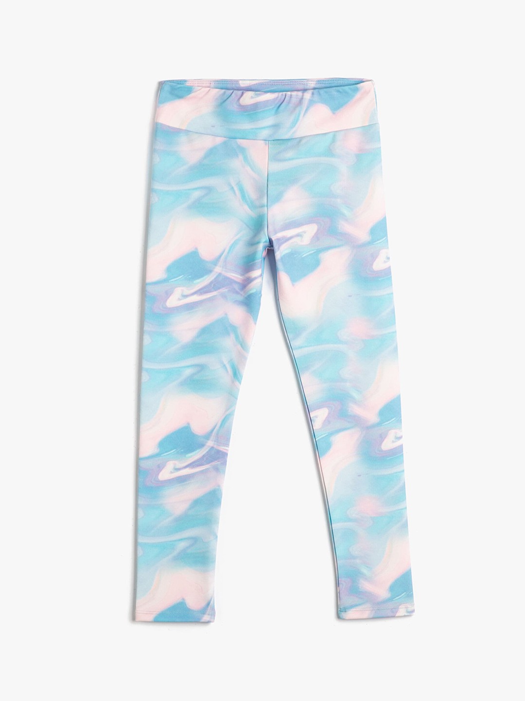 

Koton Girls Abstract Printed Leggings, Blue