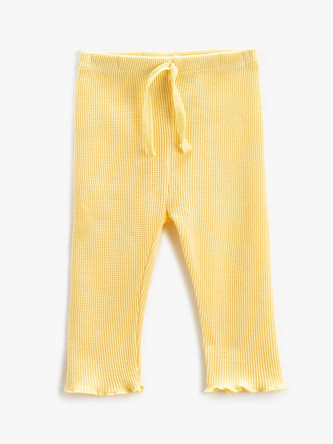 

Koton Girls Ribbed Mid Rise Leggings, Yellow