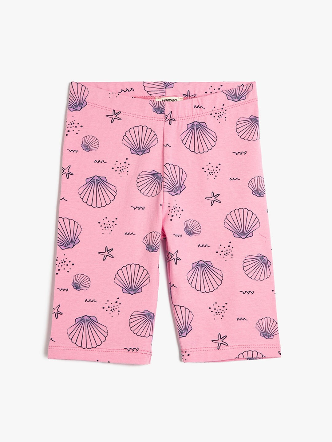 

Koton Girls Conversational Printed Shorts, Pink
