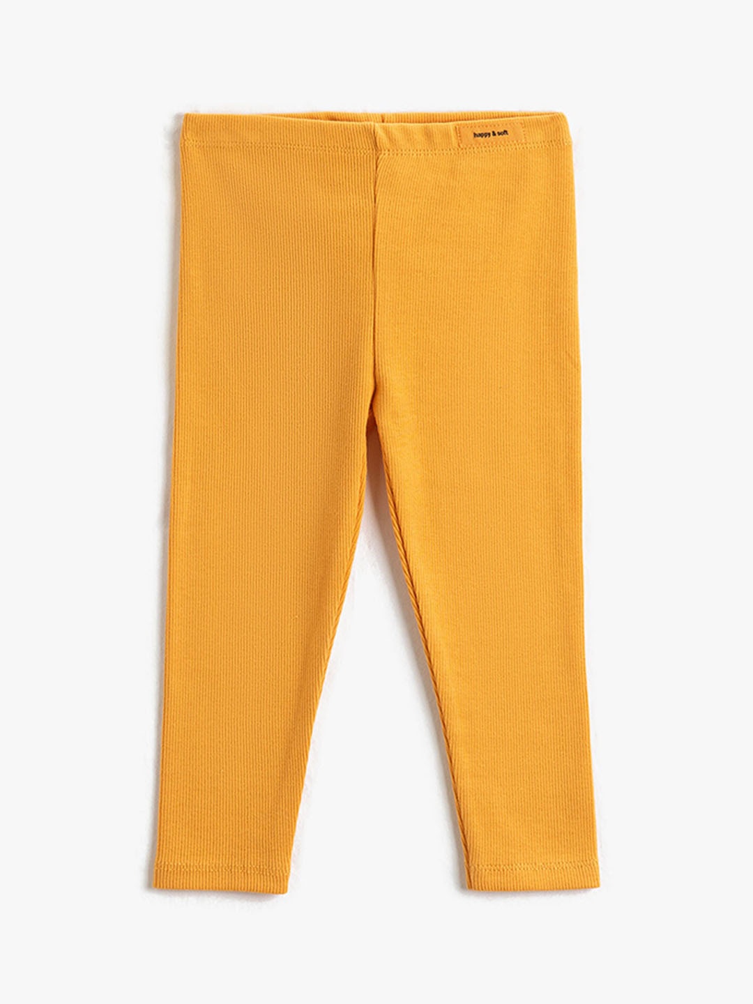 

Koton Girls Mid Rise Ribbed Leggings, Orange
