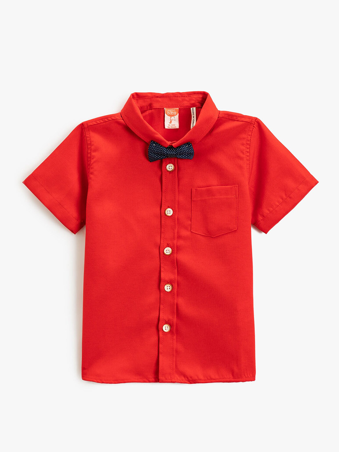 

Koton Boys Spread Collar Opaque Casual Shirt, Red