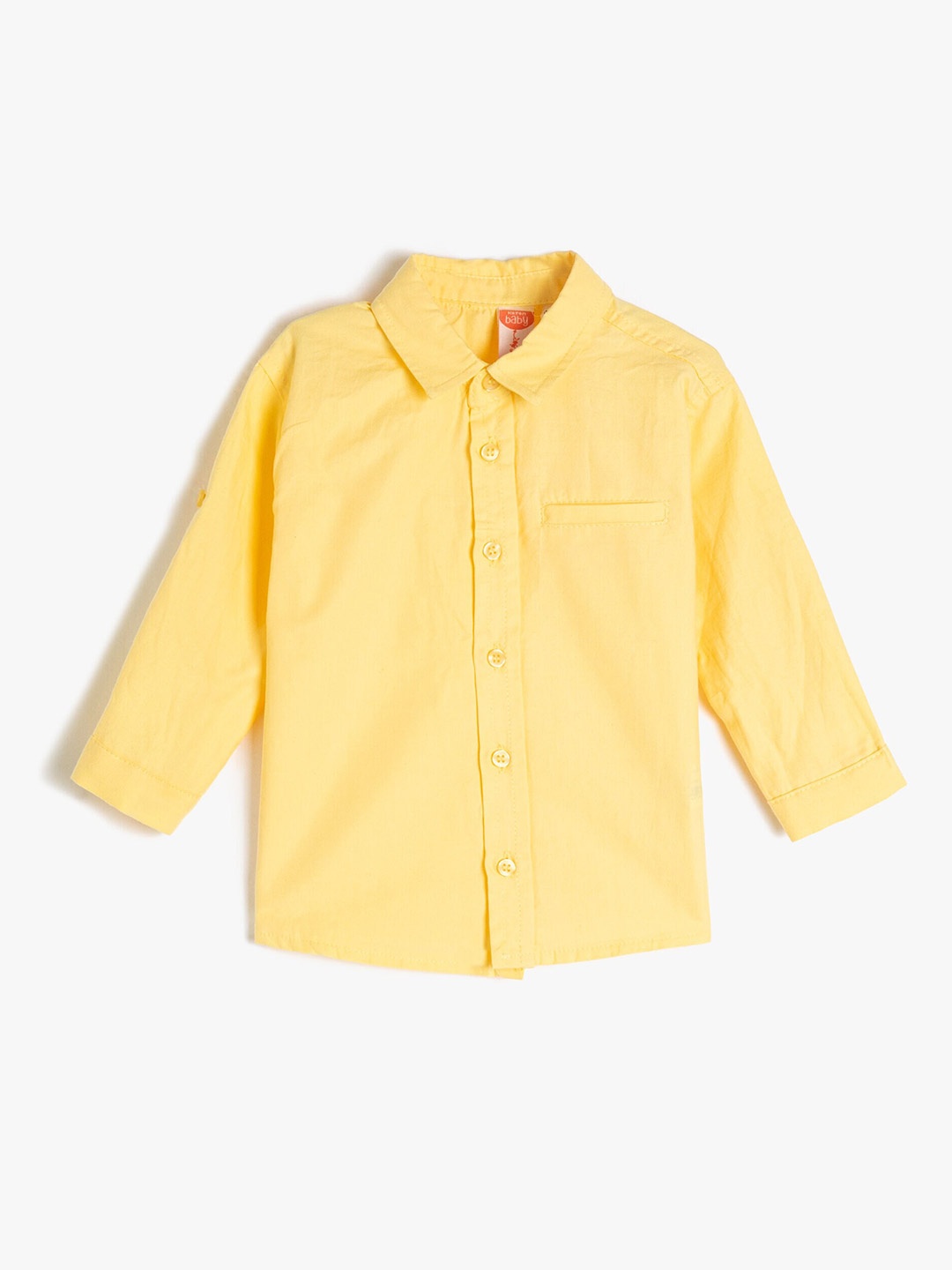 

Koton Boys Opaque Pure Cotton Casual Shirt, Yellow