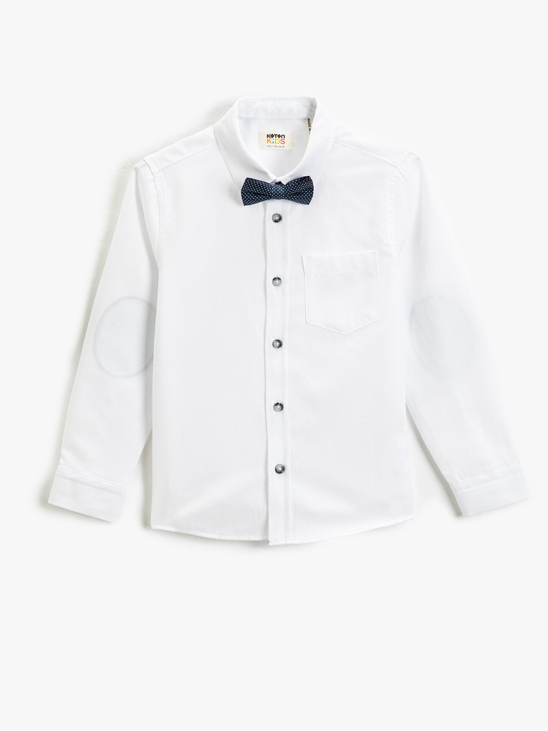 

Koton Boys Spread Collar Opaque Casual Shirt, White