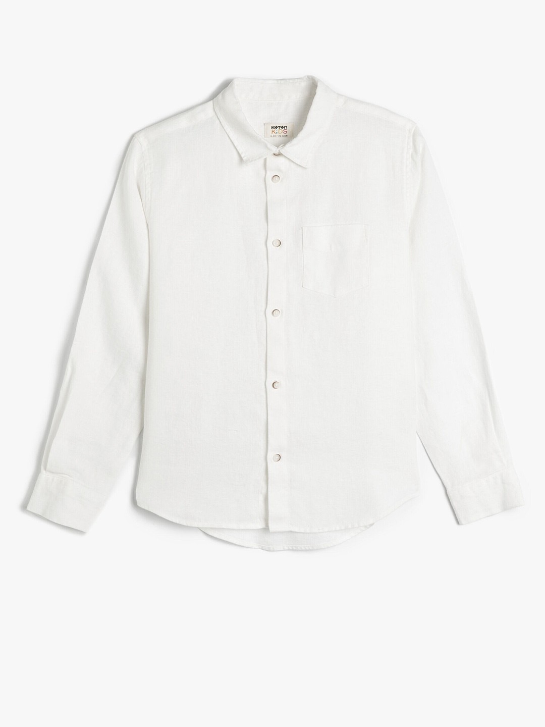 

Koton Boys Spread Collar Casual Regular Fit Shirt, White