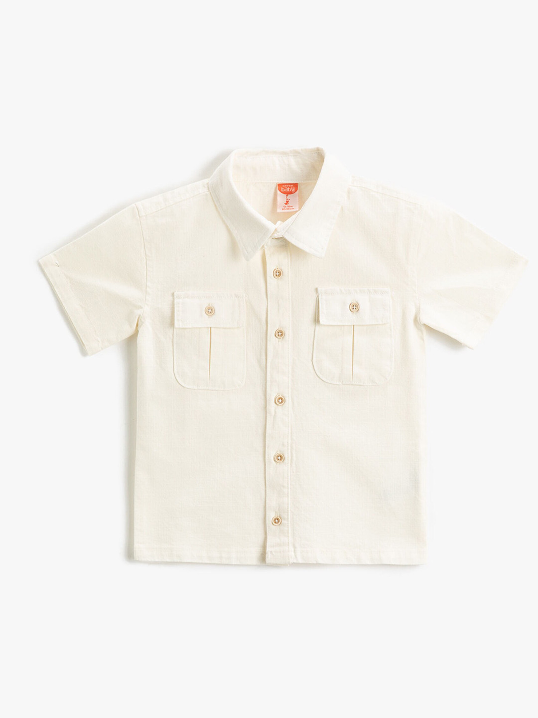 

Koton Boys Spread Collar Opaque Pure Cotton Casual Shirt, Navy blue
