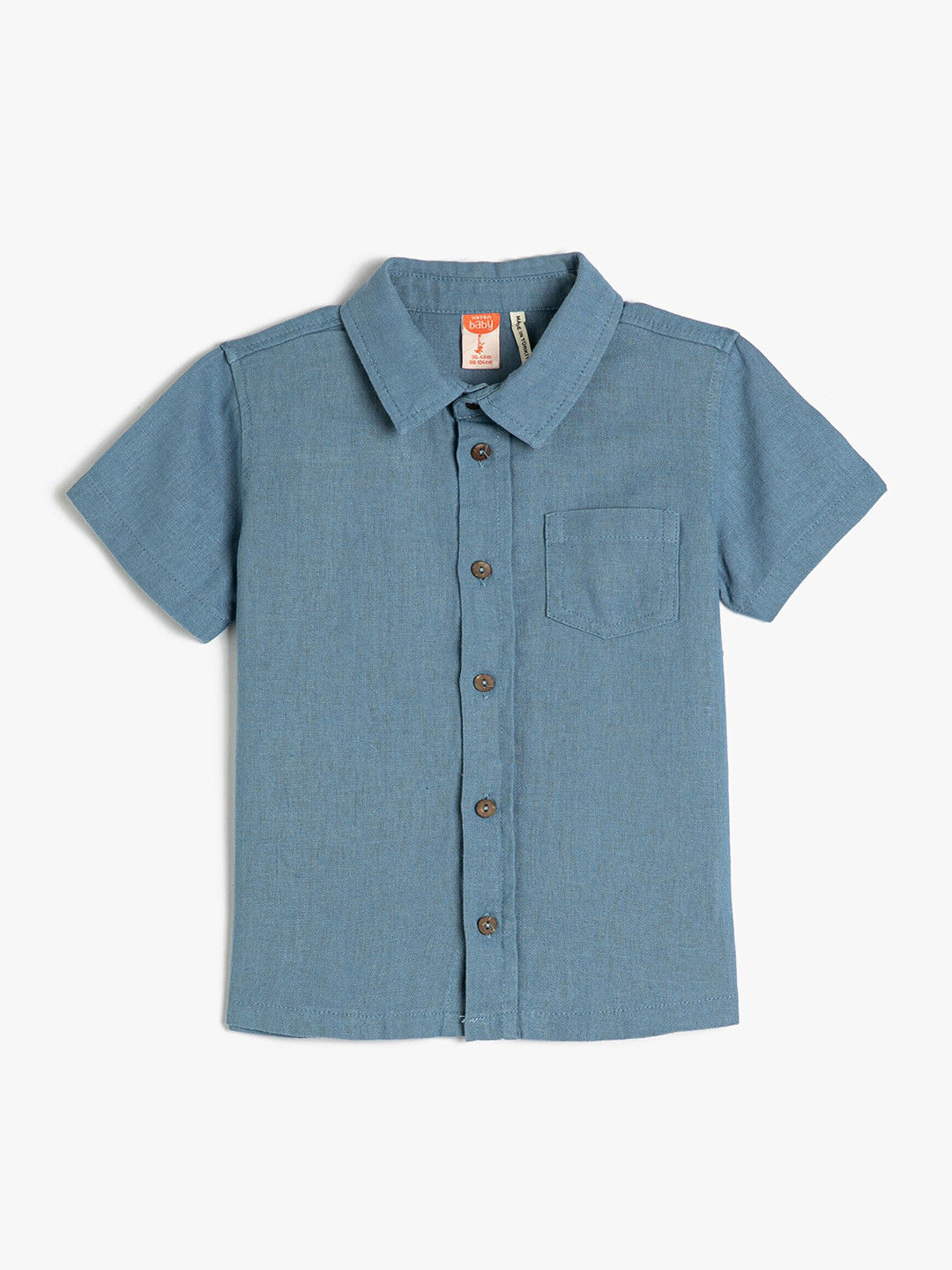 

Koton Boys Spread Collar Opaque Casual Shirt, Blue