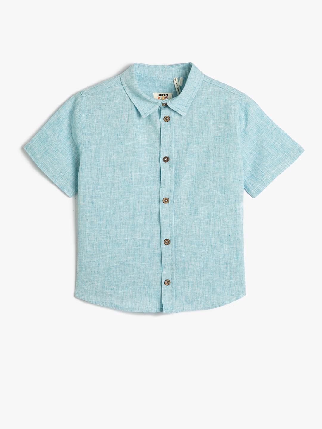 

Koton Boys Spread Collar Opaque Casual Shirt, Blue