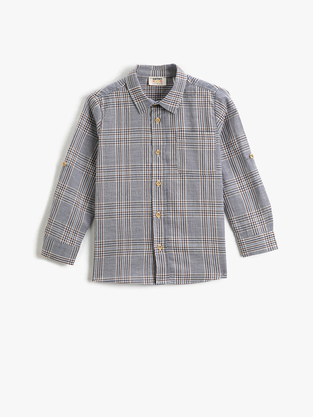

Koton Boys Checked Regular Fit Casual Shirt, Blue