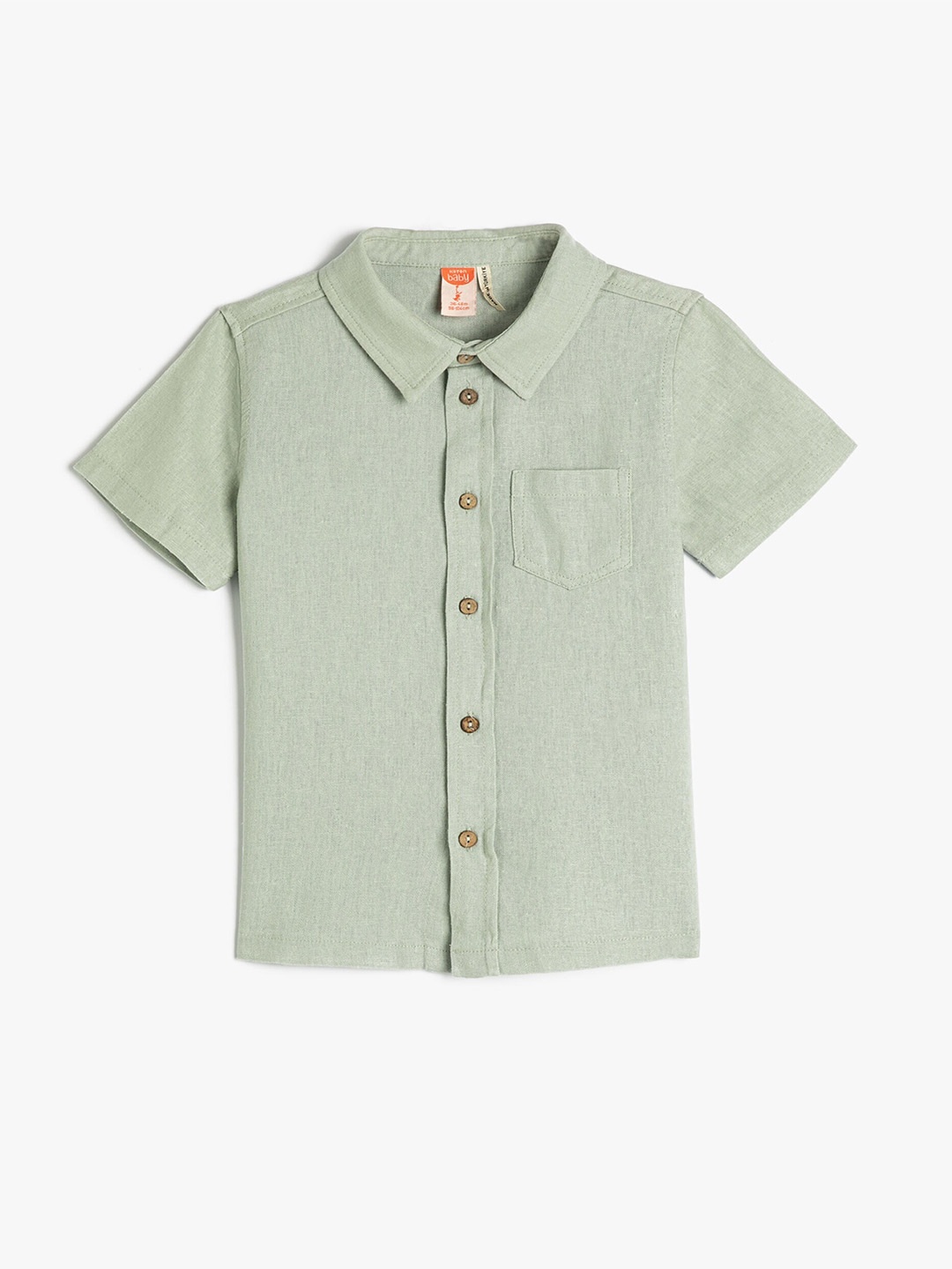 

Koton Infants Boys Regular Fit Casual Shirt, Green
