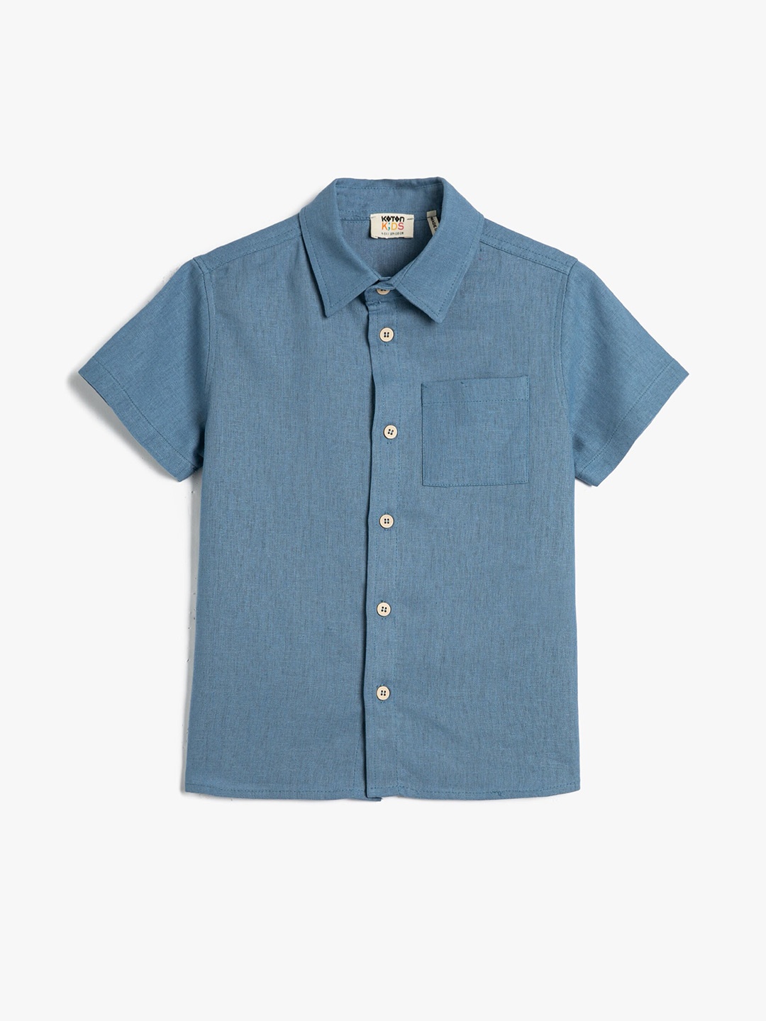 

Koton Boys Spread Collar Casual Shirt, Navy blue