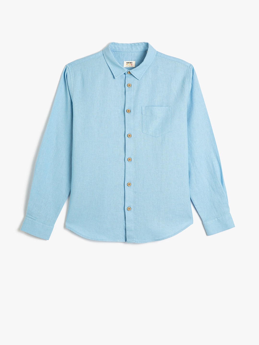 

Koton Boys Spread Collar Casual Shirt, Blue