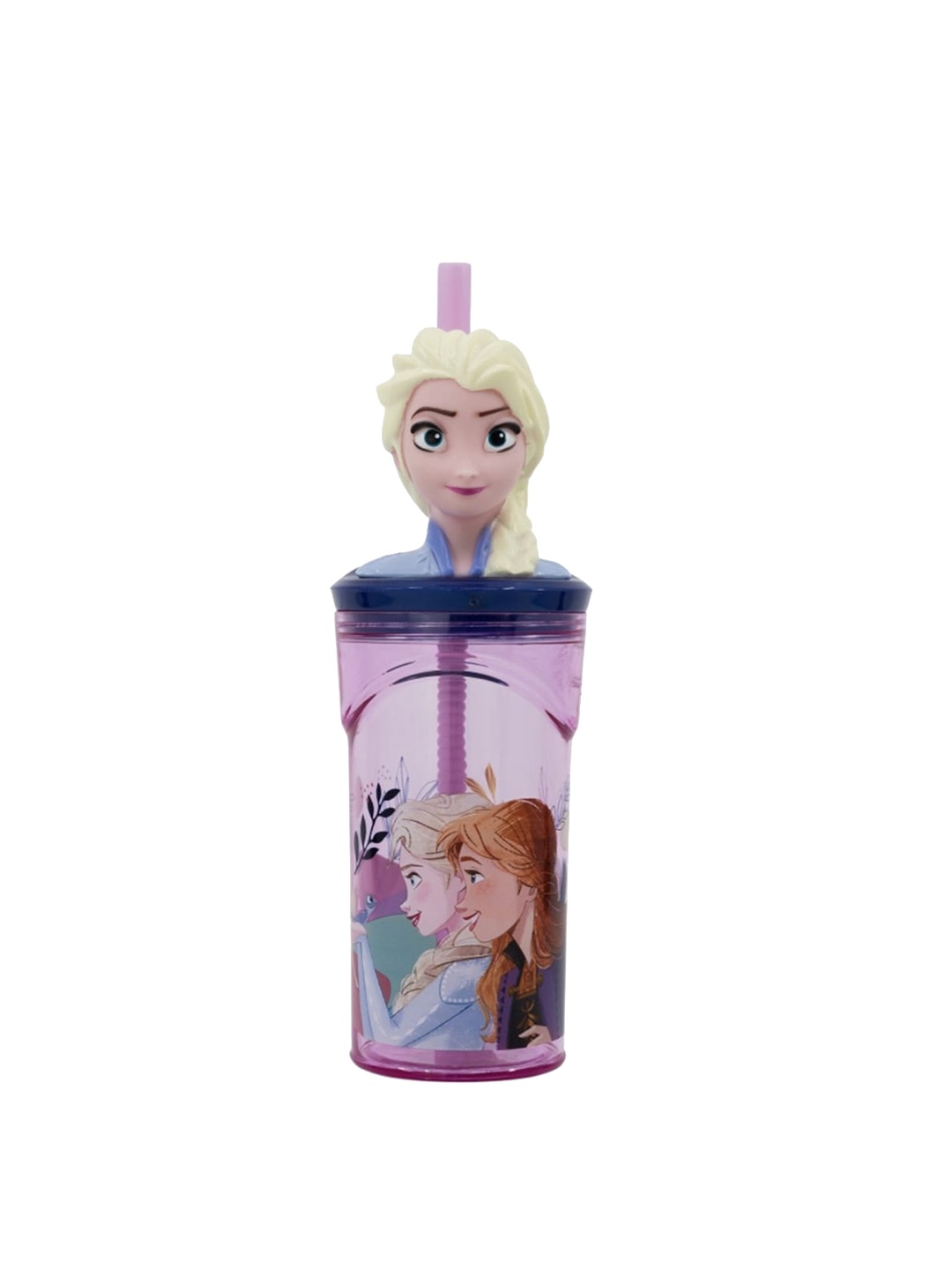 

Disney Lavender Frozen Printed Water Bottle - 360 ML